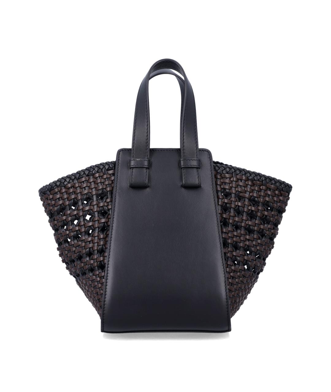 LOEWE Черная кожаная сумка тоут, фото 3