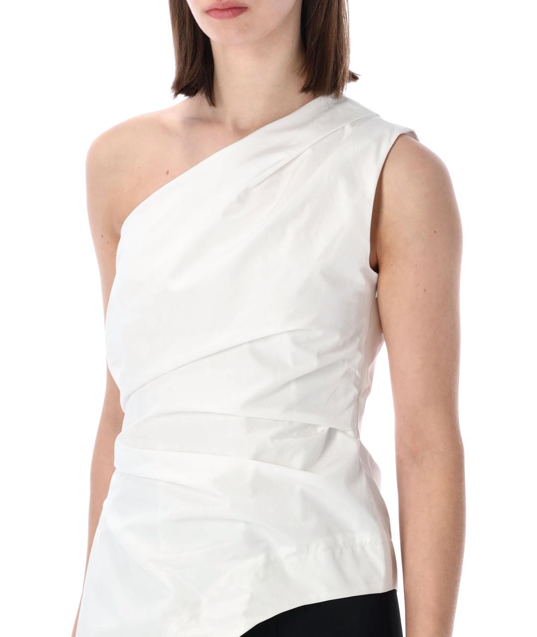 ROHE Белая хлопковая майка, фото 3