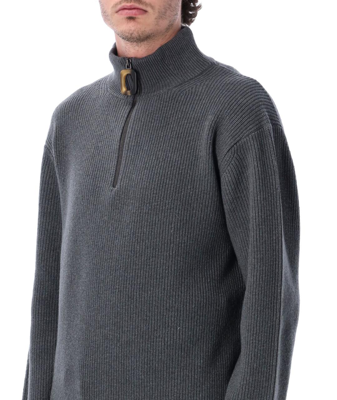 J.W.ANDERSON Серый шерстяной джемпер / свитер, фото 3