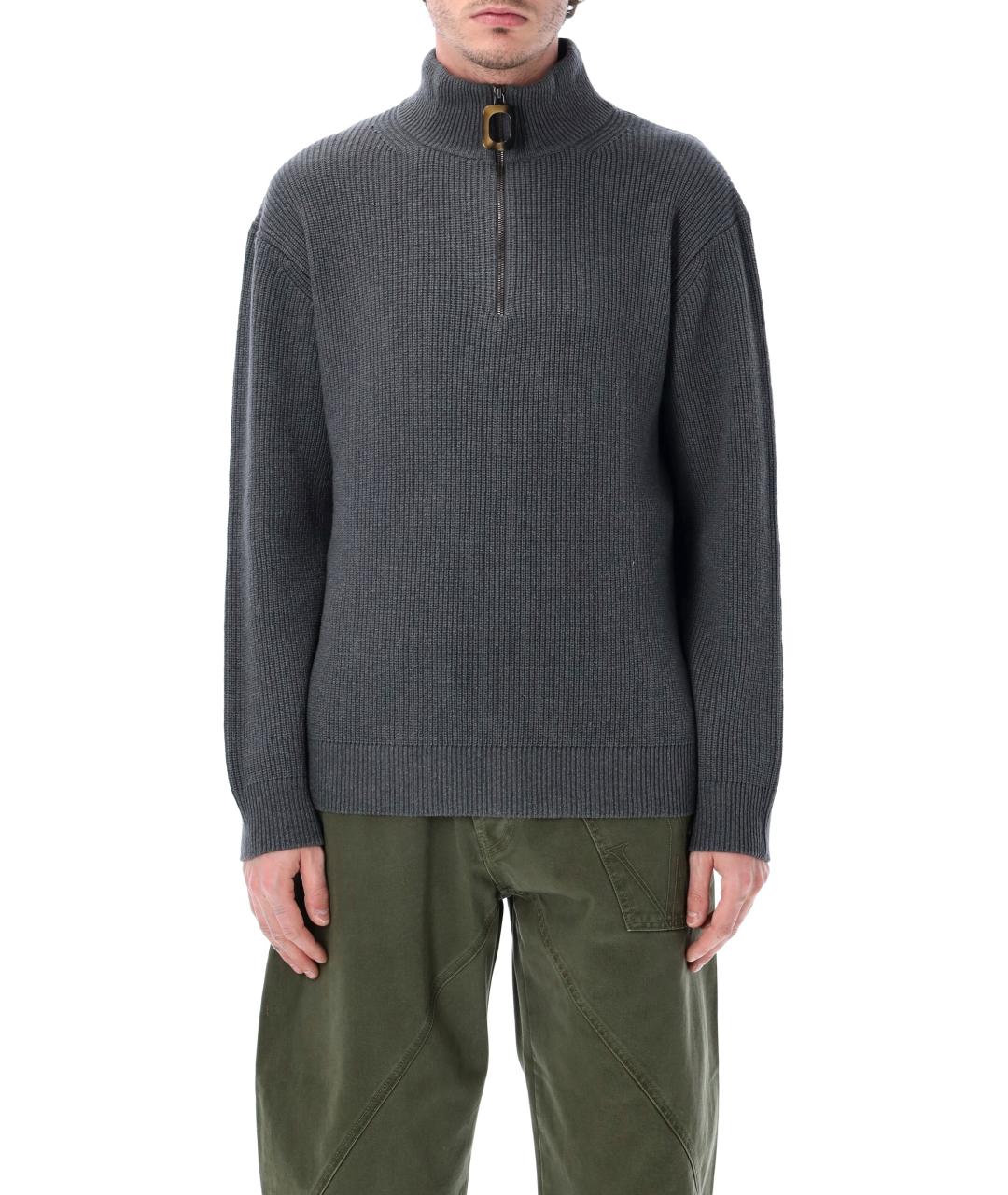 J.W.ANDERSON Серый шерстяной джемпер / свитер, фото 1