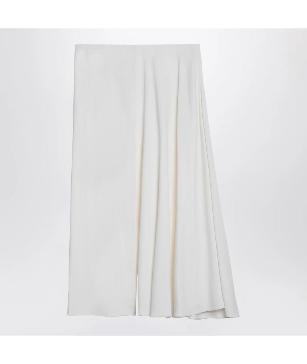 ALAIA Белая шелковая юбка миди, фото 2