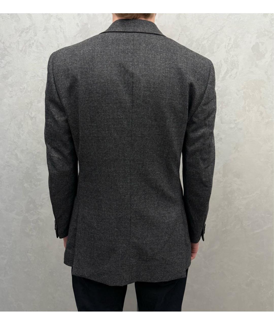 PRADA Серый шерстяной пиджак, фото 2