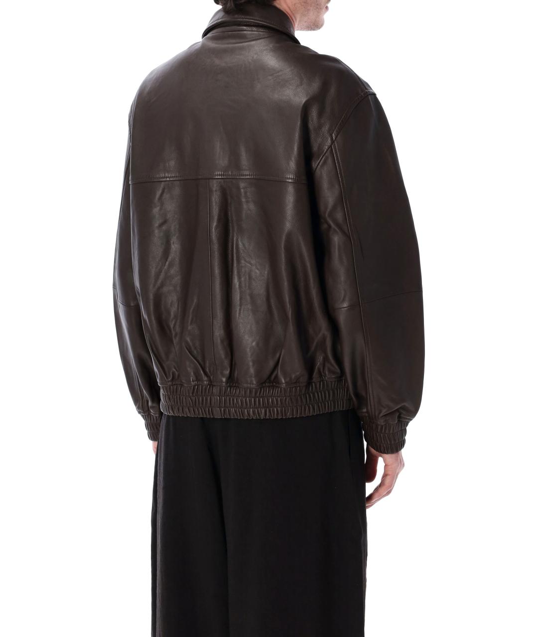 STUDIO NICHOLSON Коричневая кожаная куртка, фото 2