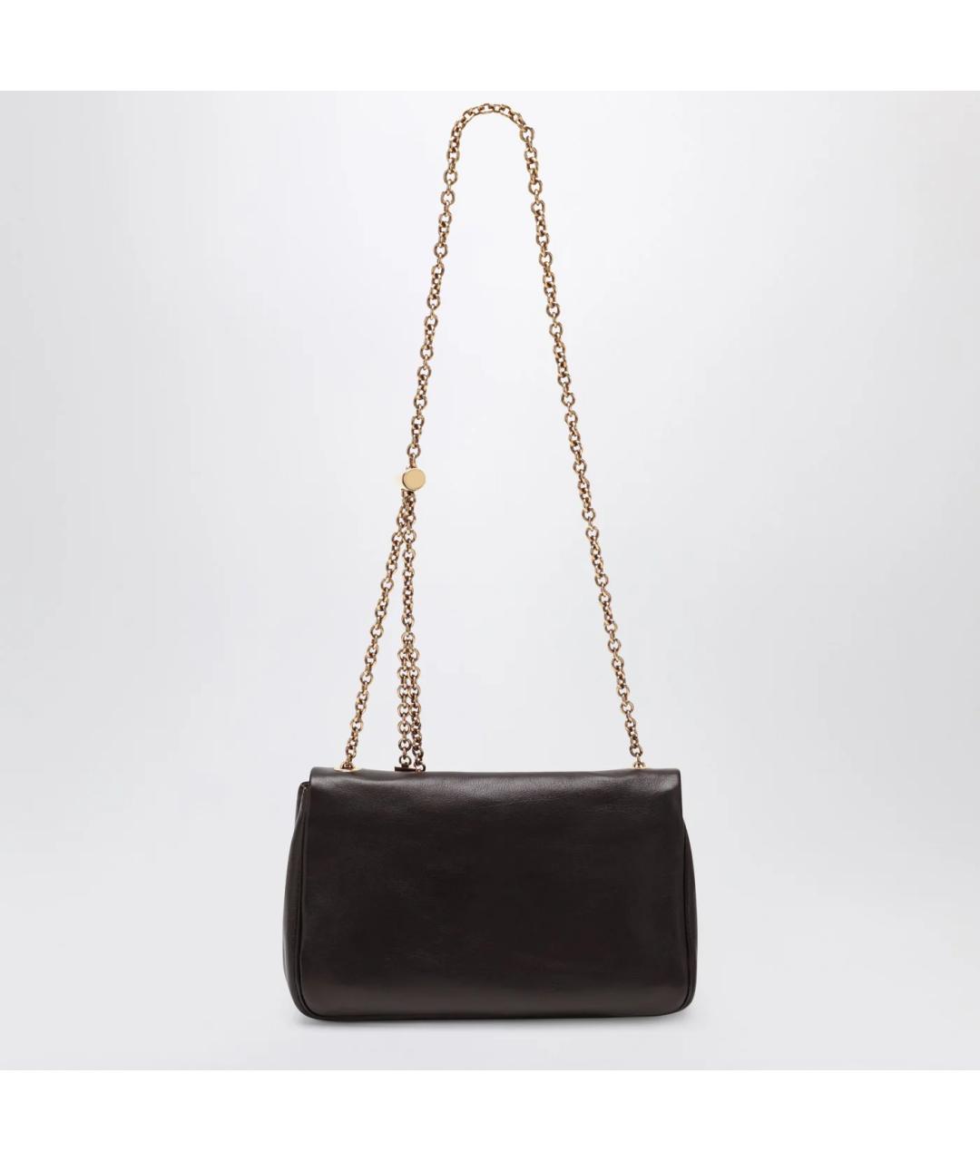 CHLOE Коричневая кожаная сумка через плечо, фото 2