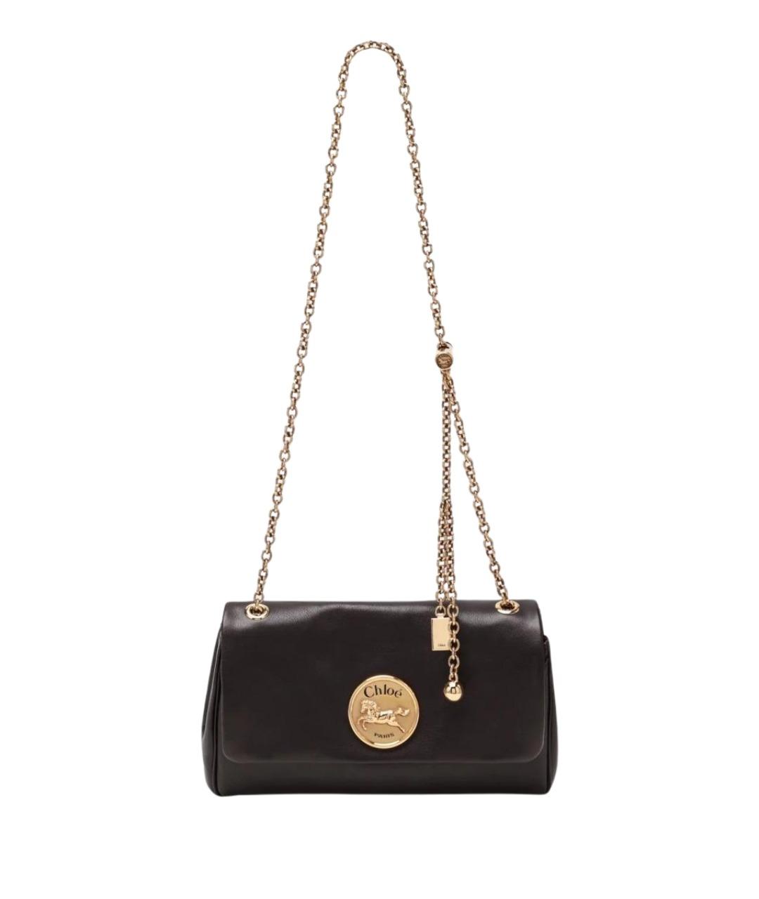 CHLOE Коричневая кожаная сумка через плечо, фото 1