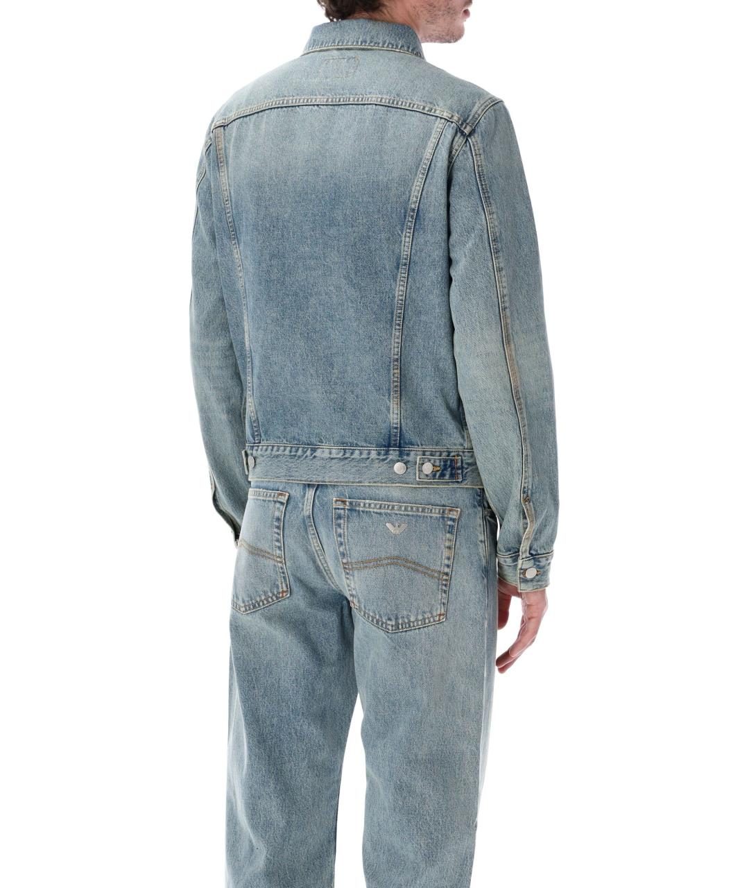 EMPORIO ARMANI Голубая деним куртка, фото 2