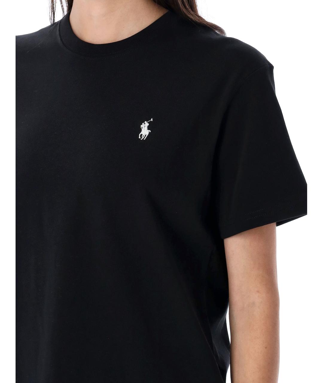 POLO RALPH LAUREN Черная хлопковая футболка, фото 3