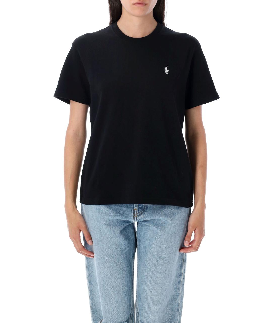 POLO RALPH LAUREN Черная хлопковая футболка, фото 1