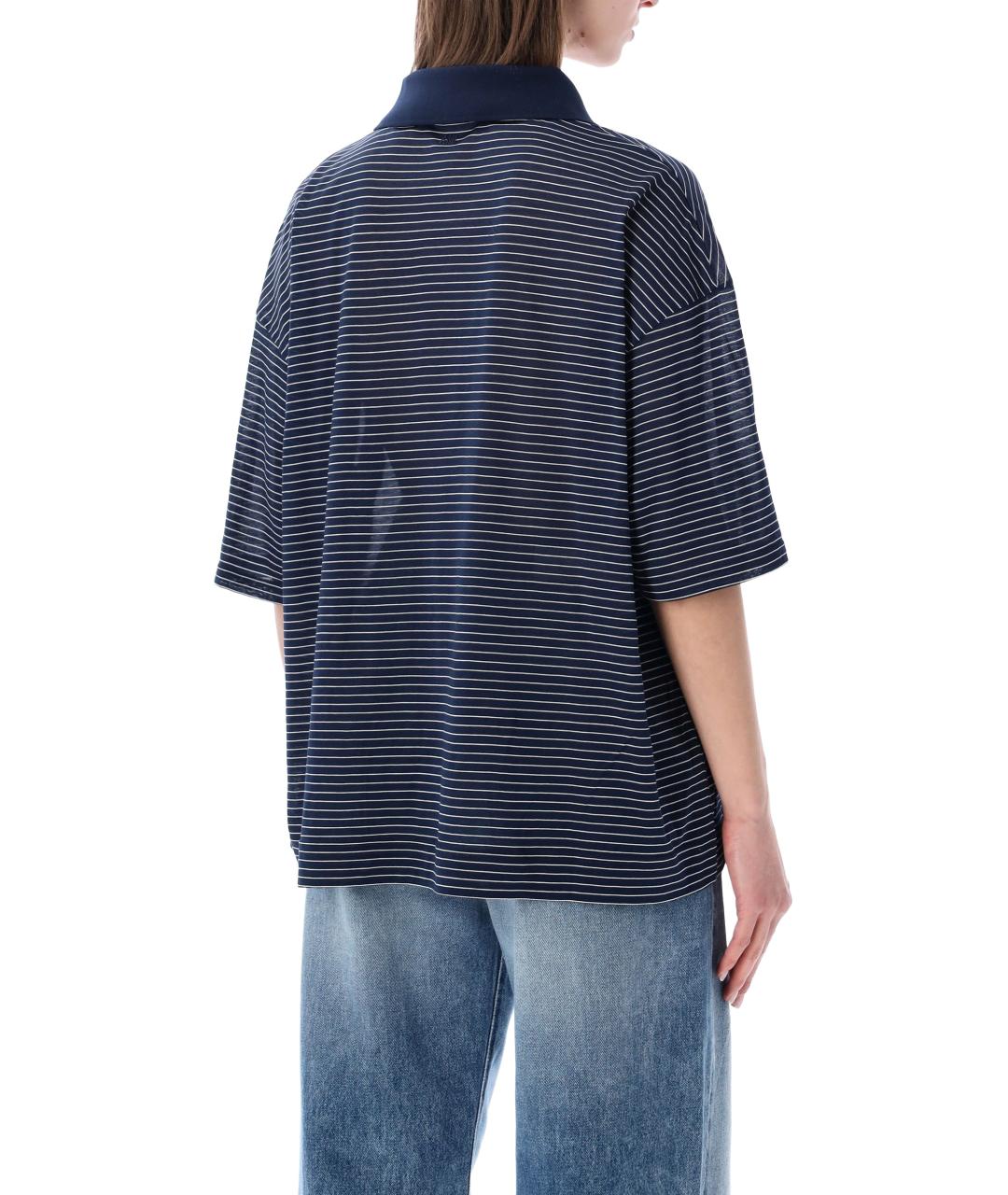 Ami Paris Синяя хлопковая футболка, фото 2