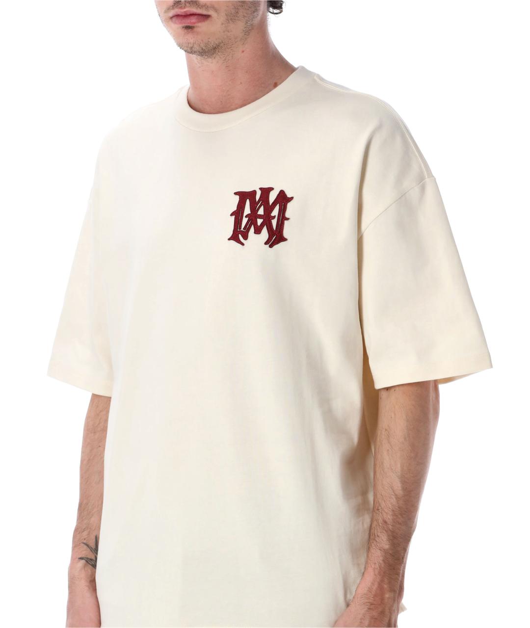 AMIRI Бежевая хлопковая футболка, фото 3