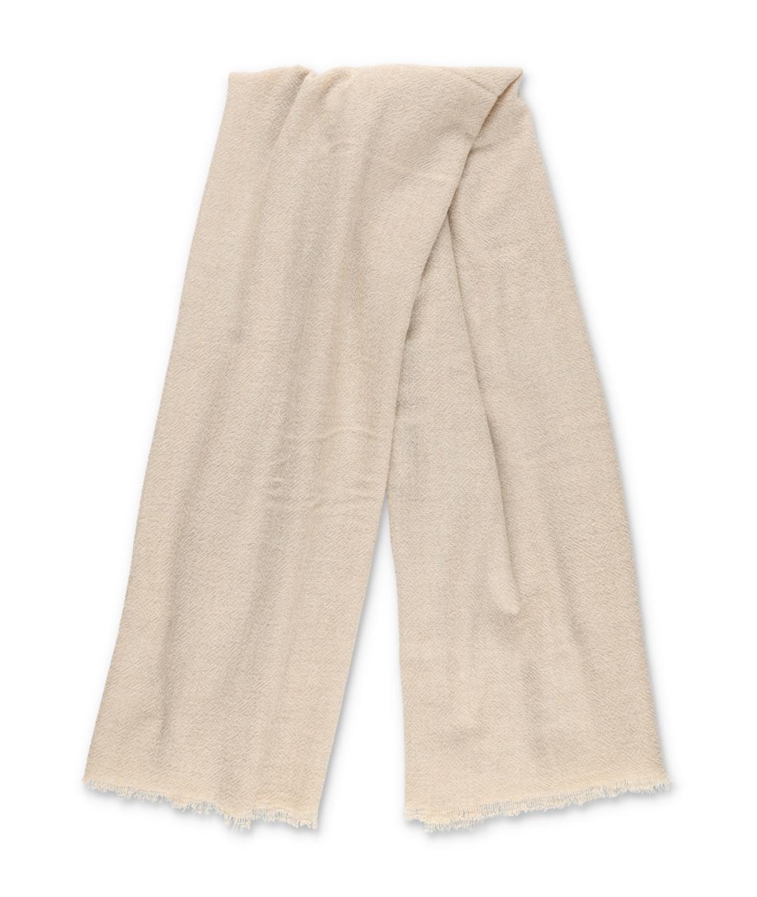 THE FRANKIE SHOP Бежевый шерстяной шарф, фото 2