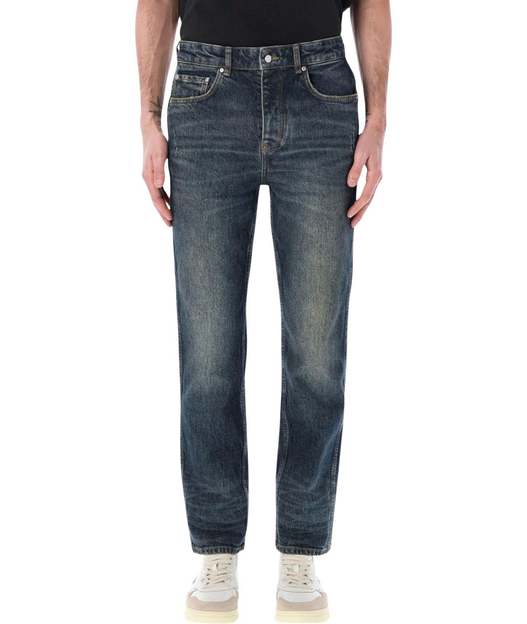 REPRESENT Темно-синие хлопковые джинсы скинни, фото 1