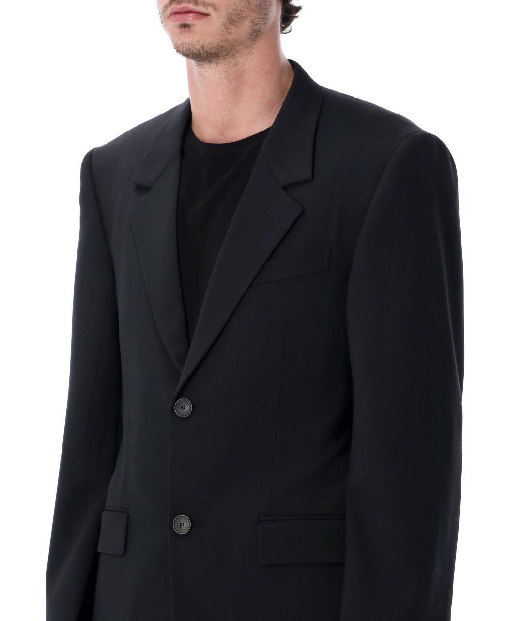 BALENCIAGA Черный шерстяной пиджак, фото 3