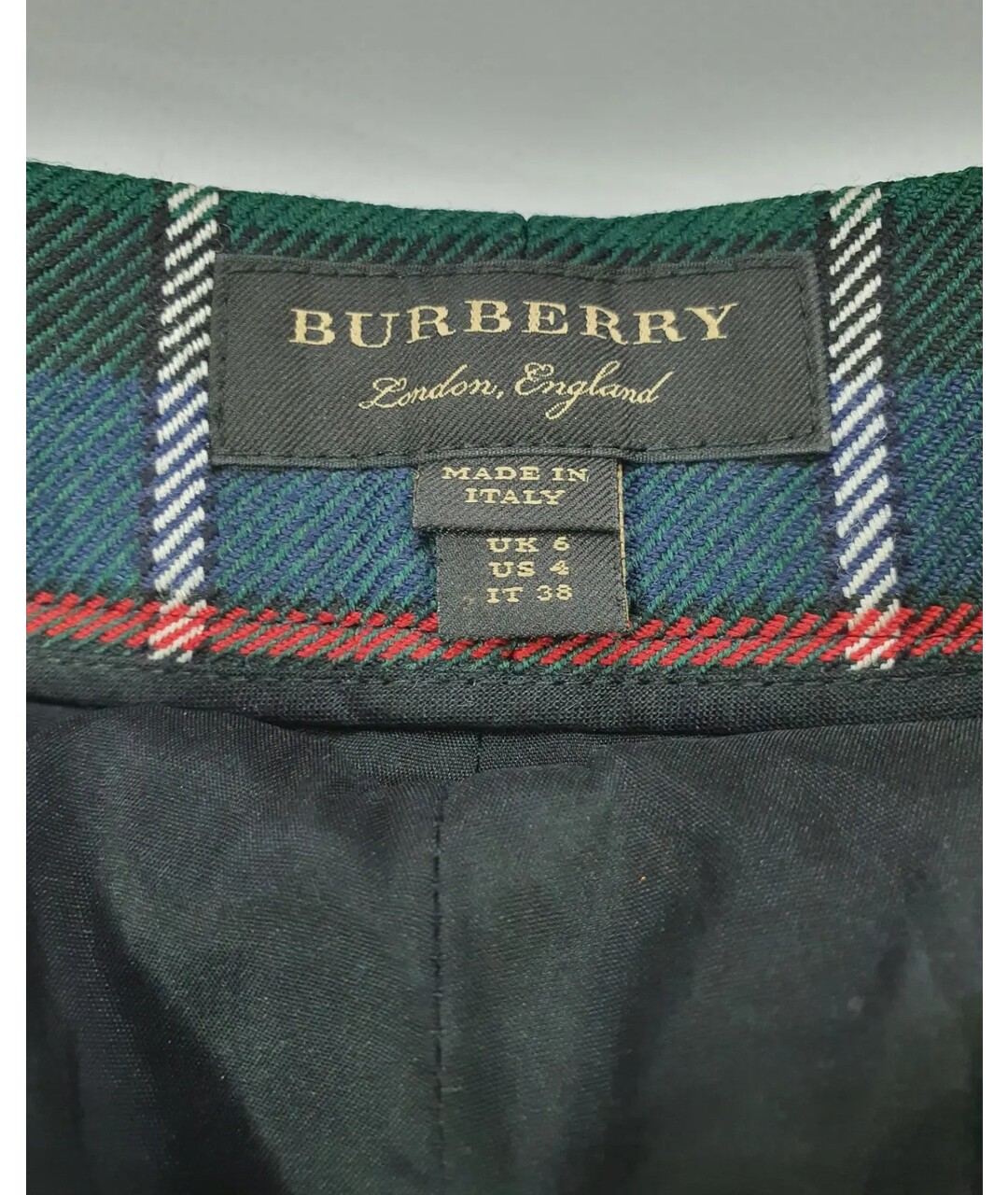 BURBERRY Мульти шерстяные брюки узкие, фото 4