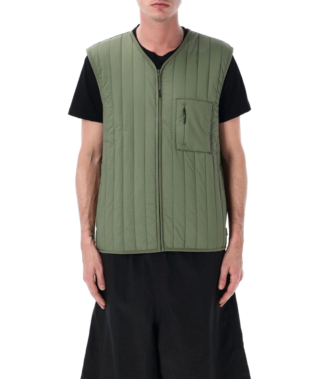 RAINS Зеленый полиэстеровый жилет, фото 1