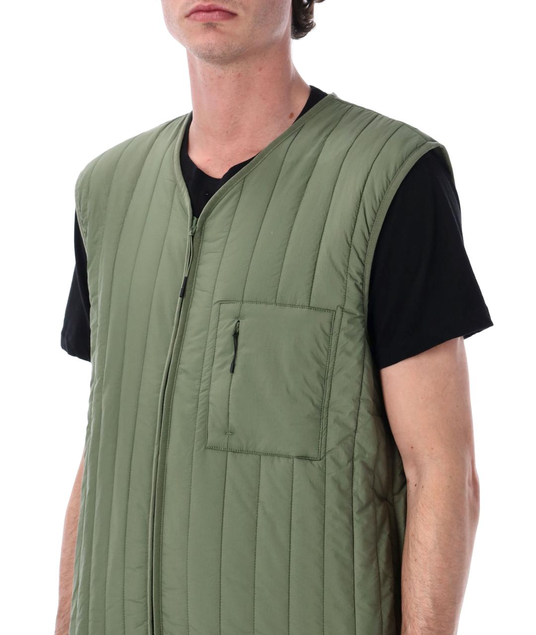 RAINS Зеленый полиэстеровый жилет, фото 3