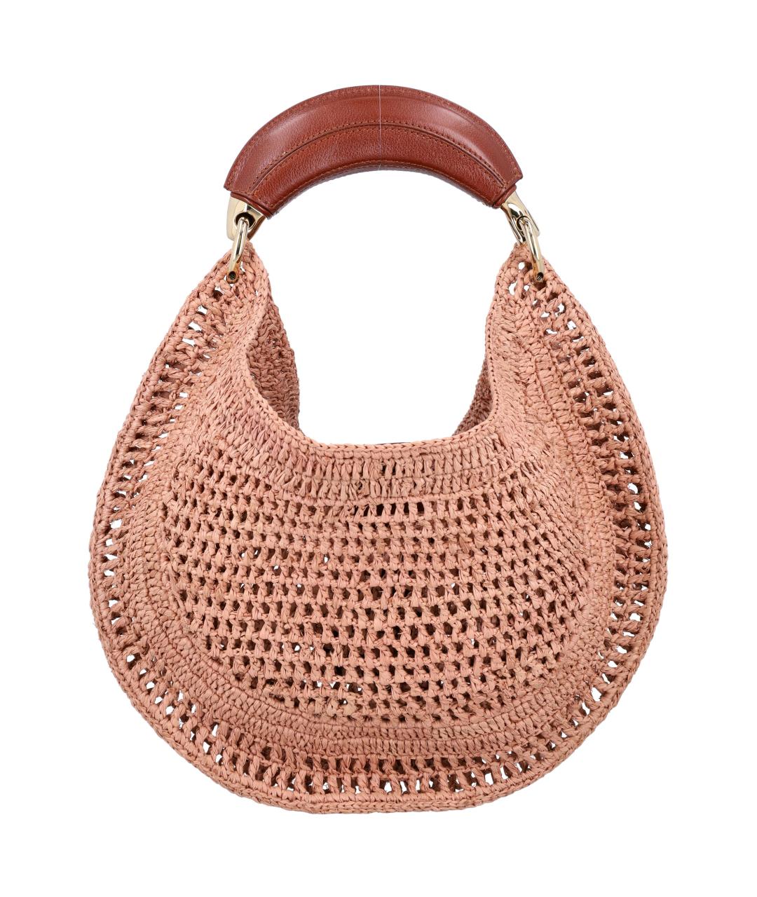 CHLOE Розовая сумка с короткими ручками, фото 4