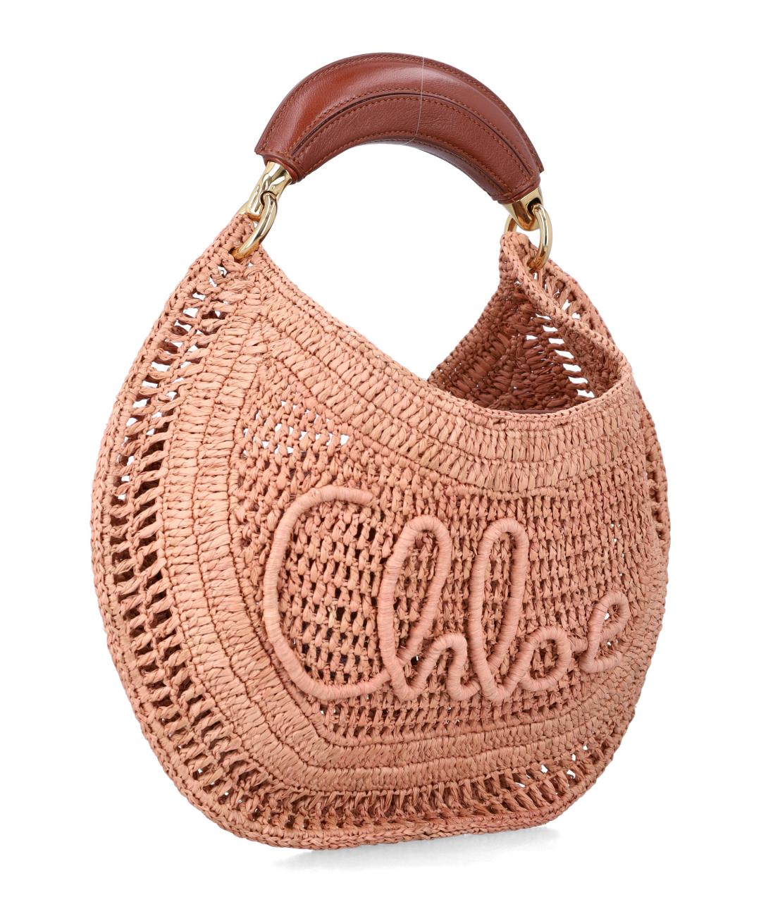 CHLOE Розовая сумка с короткими ручками, фото 2