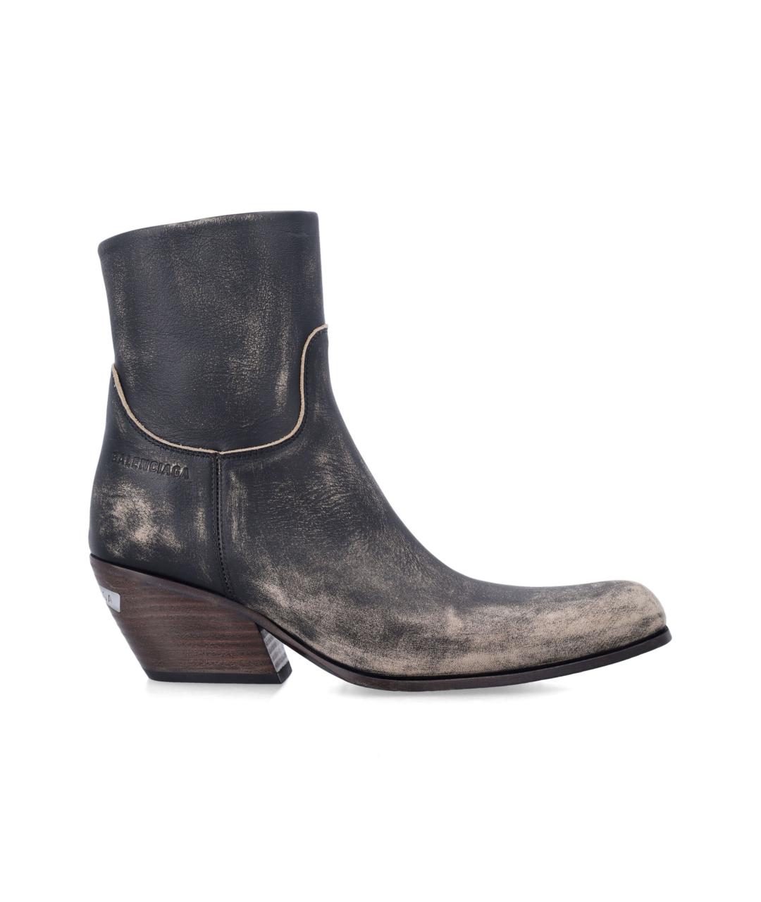 BALENCIAGA Мульти кожаные ботинки, фото 1