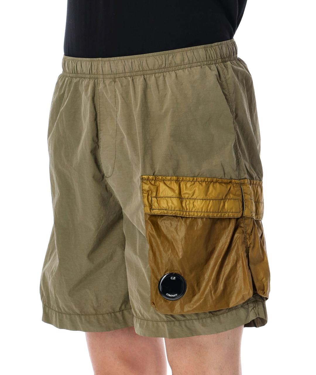 CP COMPANY Зеленые полиамидовые шорты, фото 3