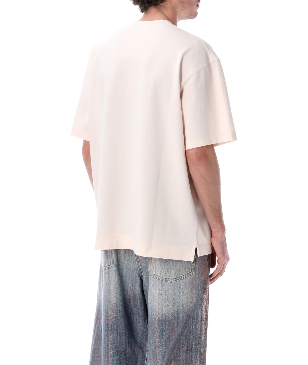 ACNE STUDIOS Розовая хлопковая футболка, фото 2