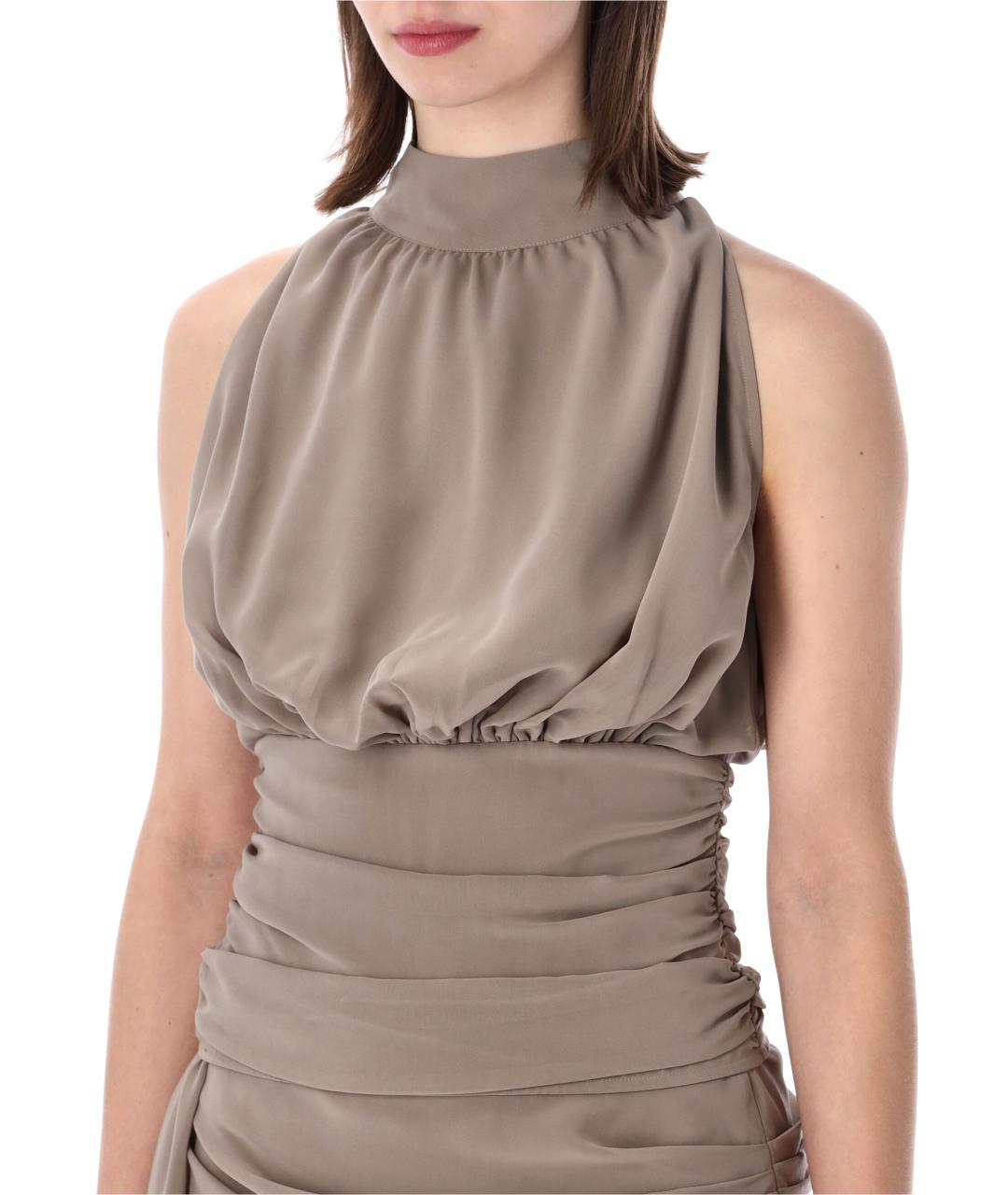 ROTATE Бежевая полиэстеровая майка, фото 3