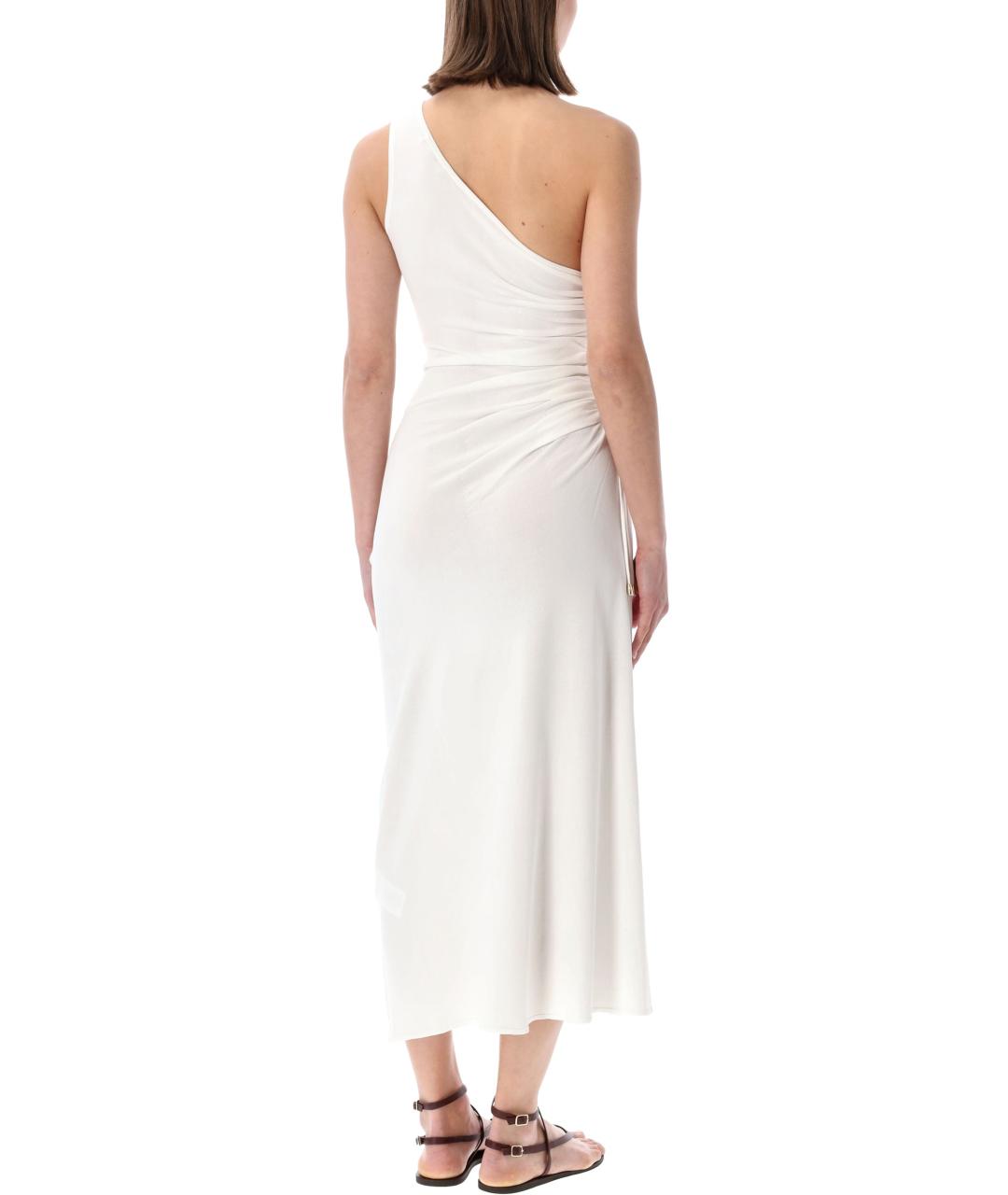 SESSUN Белое вискозное вечернее платье, фото 2