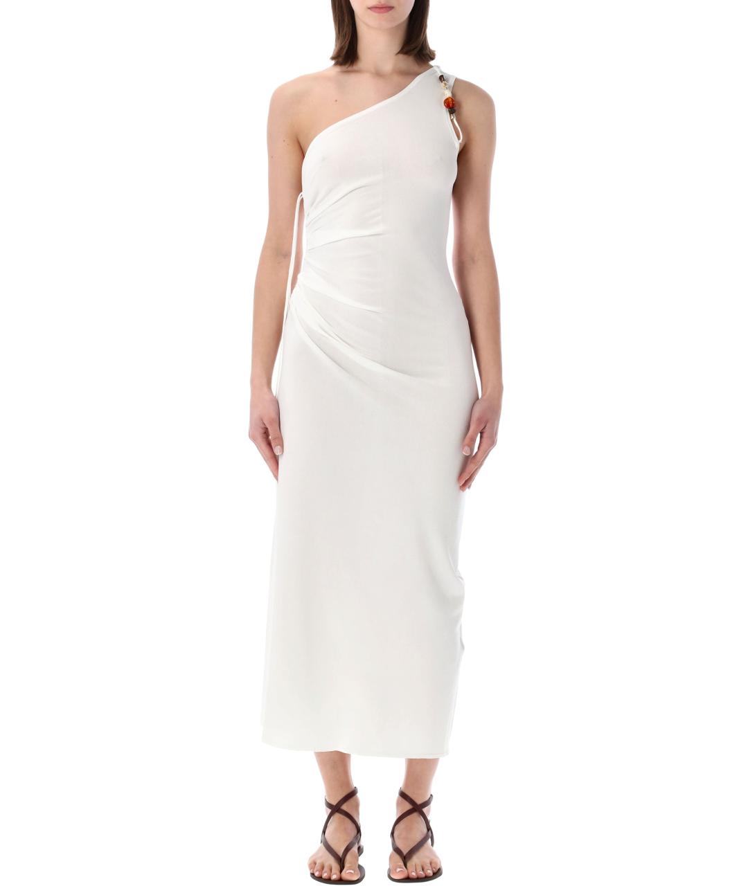 SESSUN Белое вискозное вечернее платье, фото 1