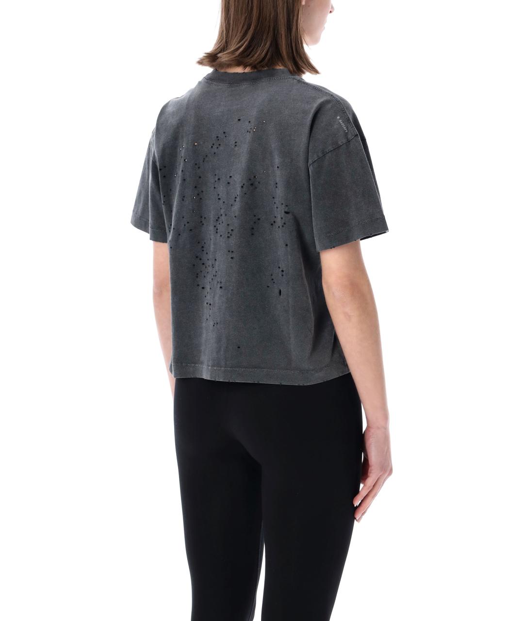 SATISFY Серая хлопковая футболка, фото 2