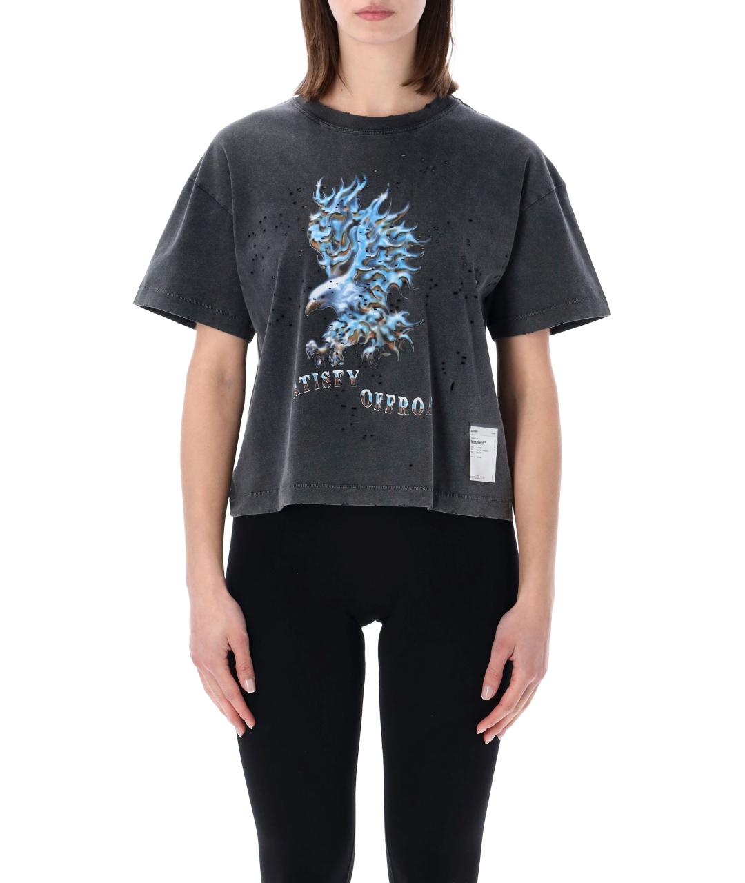 SATISFY Серая хлопковая футболка, фото 1