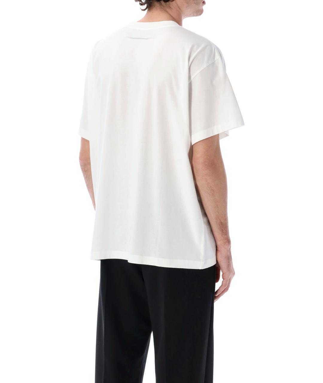 MM6 MAISON MARGIELA Белая хлопковая футболка, фото 2