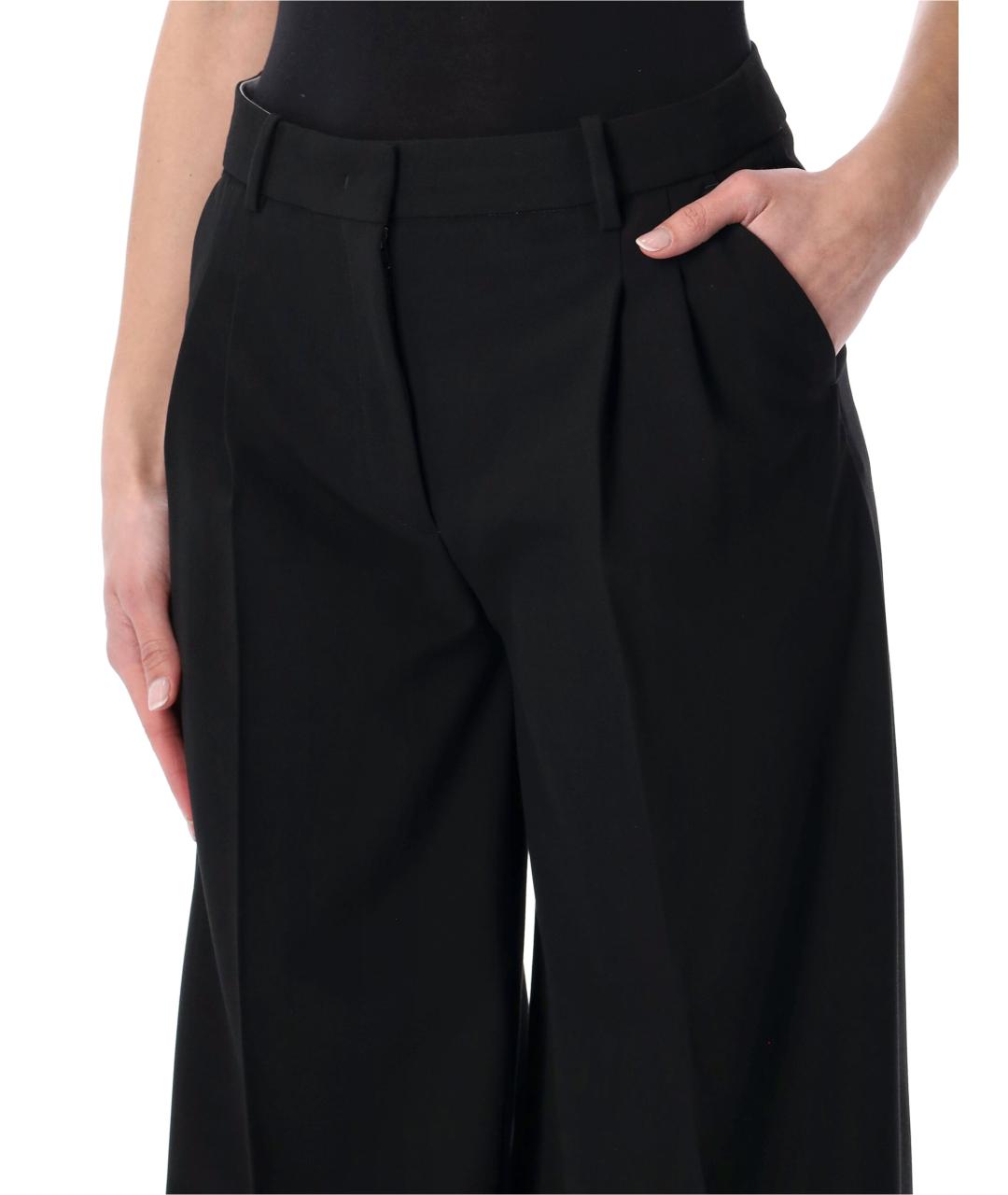 THE GARMENT Черные полиэстеровые брюки широкие, фото 3