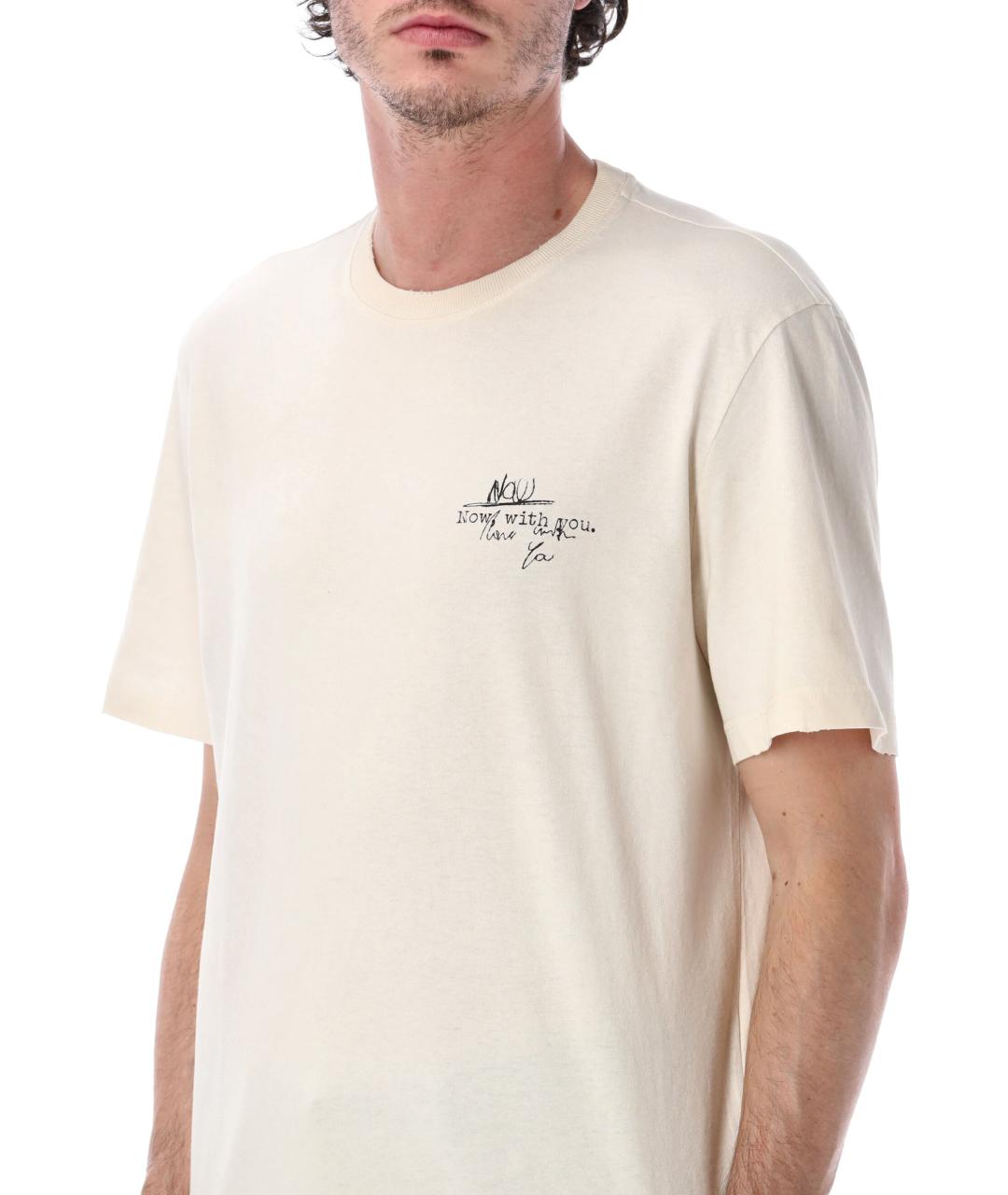 GOLDEN GOOSE DELUXE BRAND Белая хлопковая футболка, фото 3