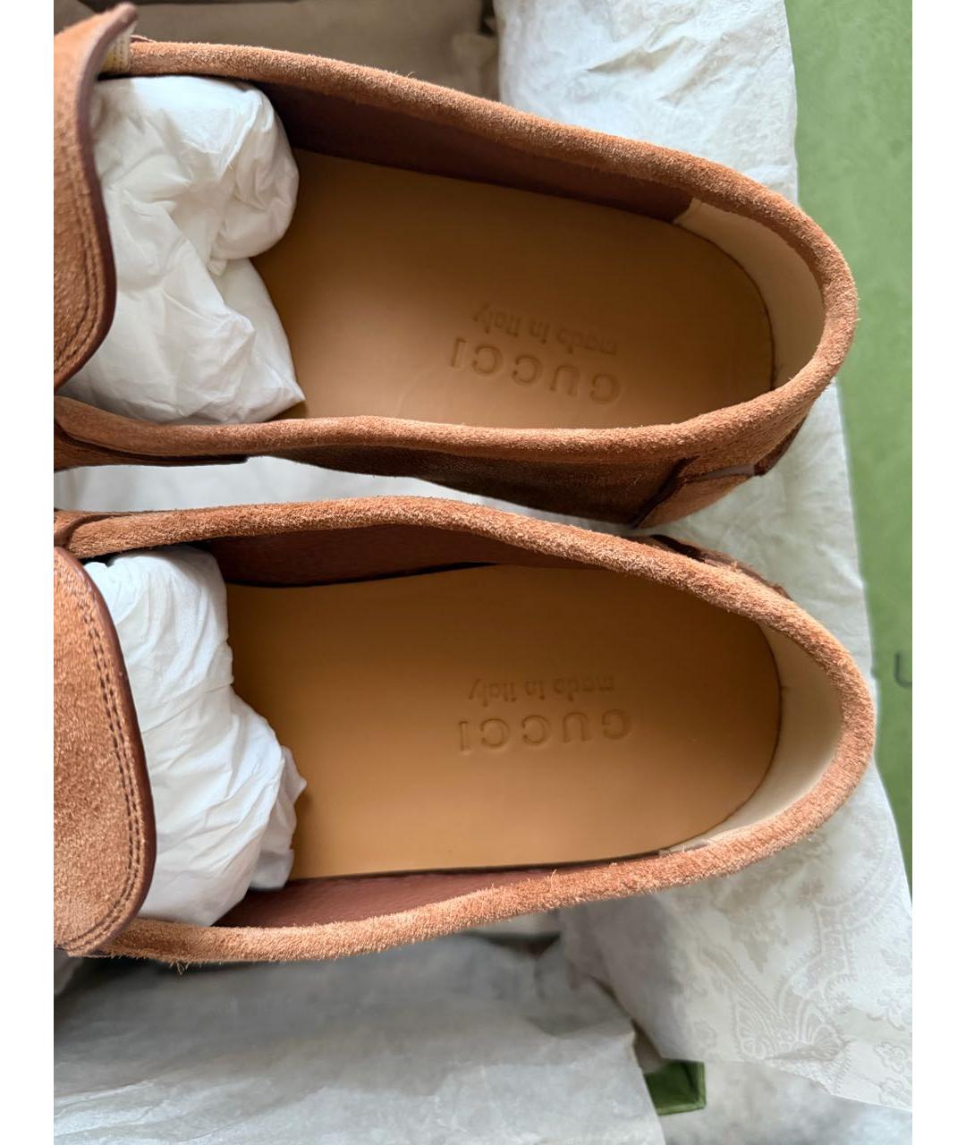 GUCCI Замшевые лоферы, фото 4