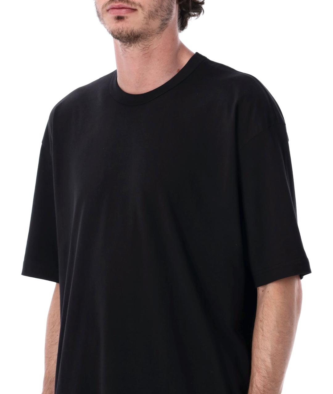 COMME DES GARÇONS Черная хлопковая футболка, фото 3