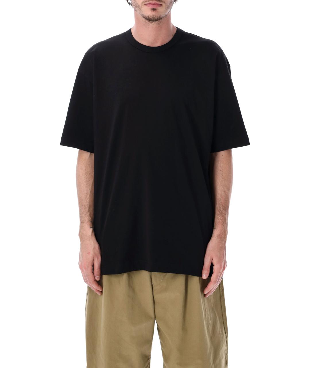 COMME DES GARÇONS Черная хлопковая футболка, фото 1