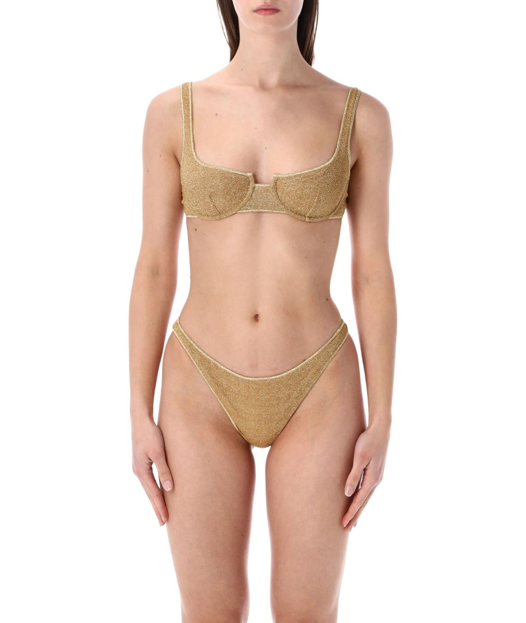 OSEREE Золотой полиамидовый купальник, фото 1