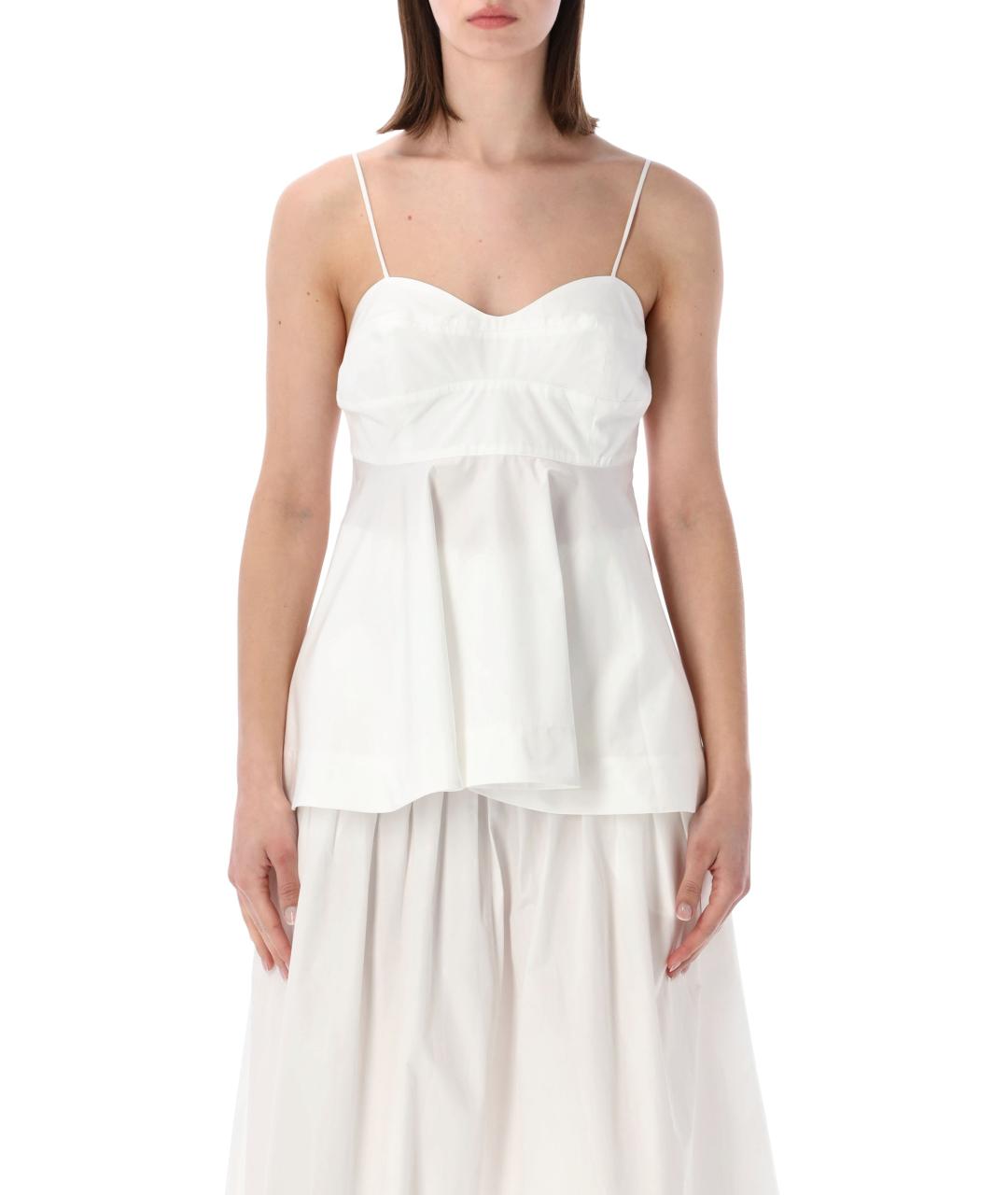 ROHE Белая хлопковая майка, фото 1