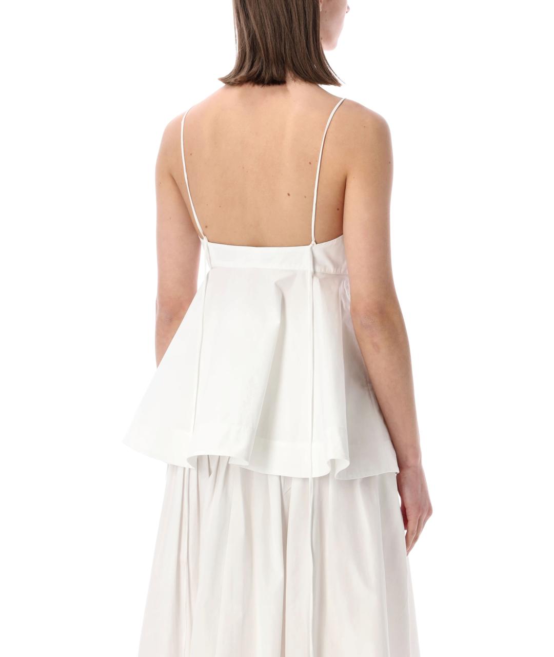 ROHE Белая хлопковая майка, фото 2