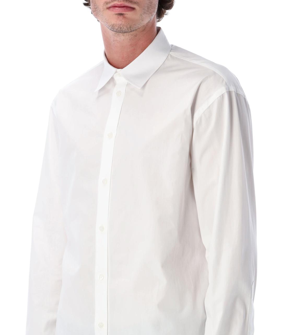 BALENCIAGA Белая хлопковая классическая рубашка, фото 3