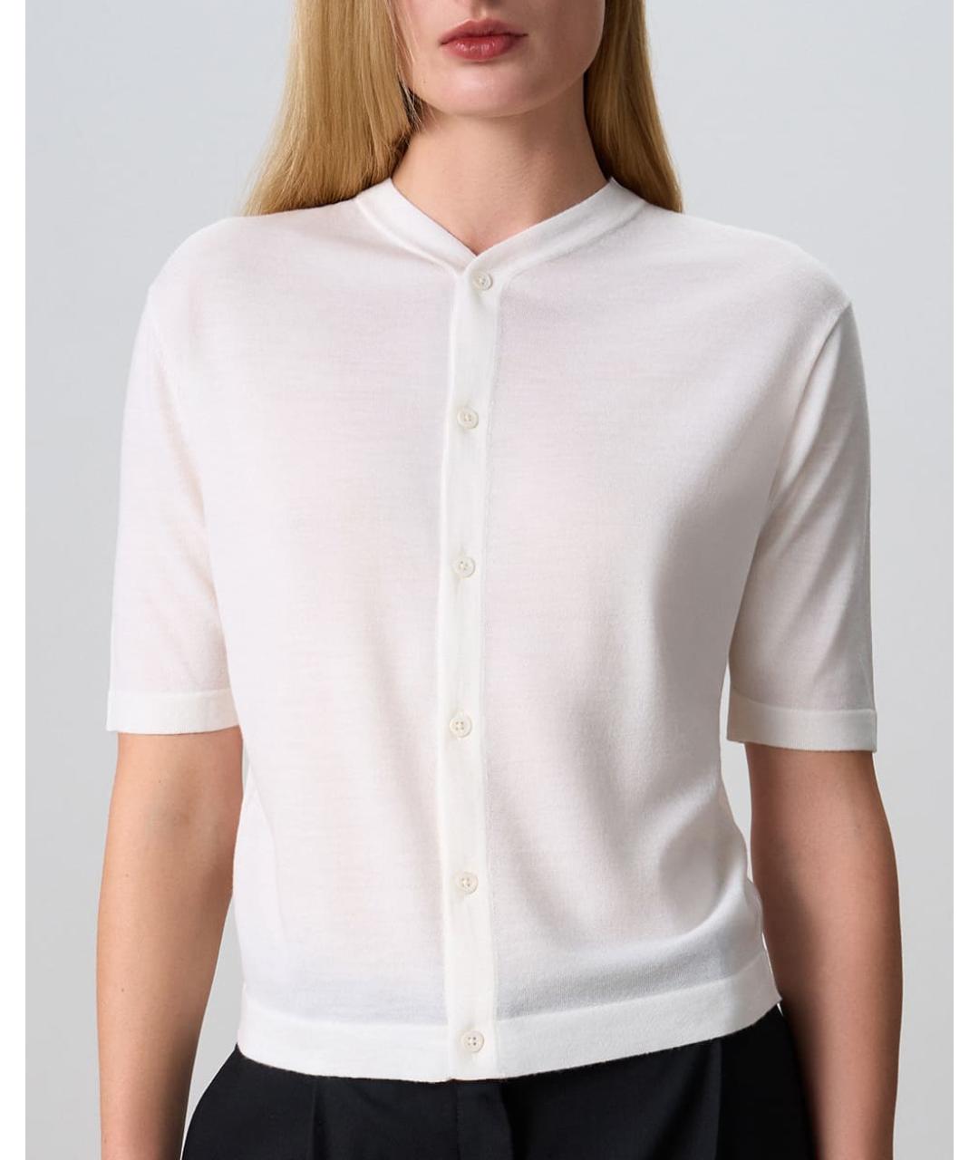 PERVERT Белый шерстяной кардиган, фото 2