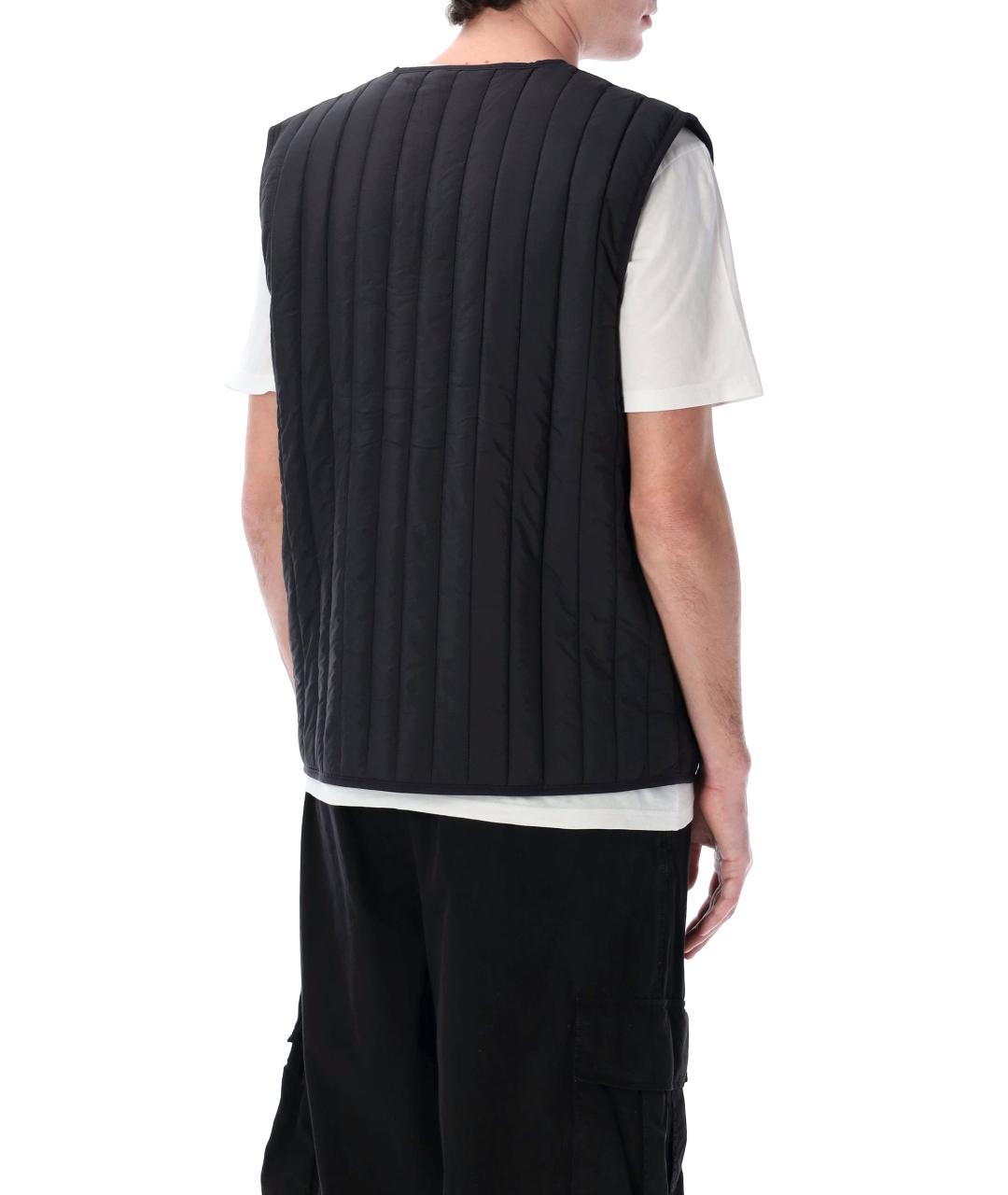 RAINS Черный полиэстеровый жилет, фото 2