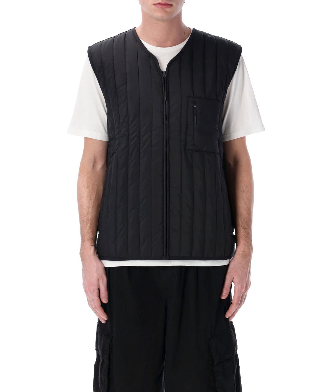 RAINS Черный полиэстеровый жилет, фото 1