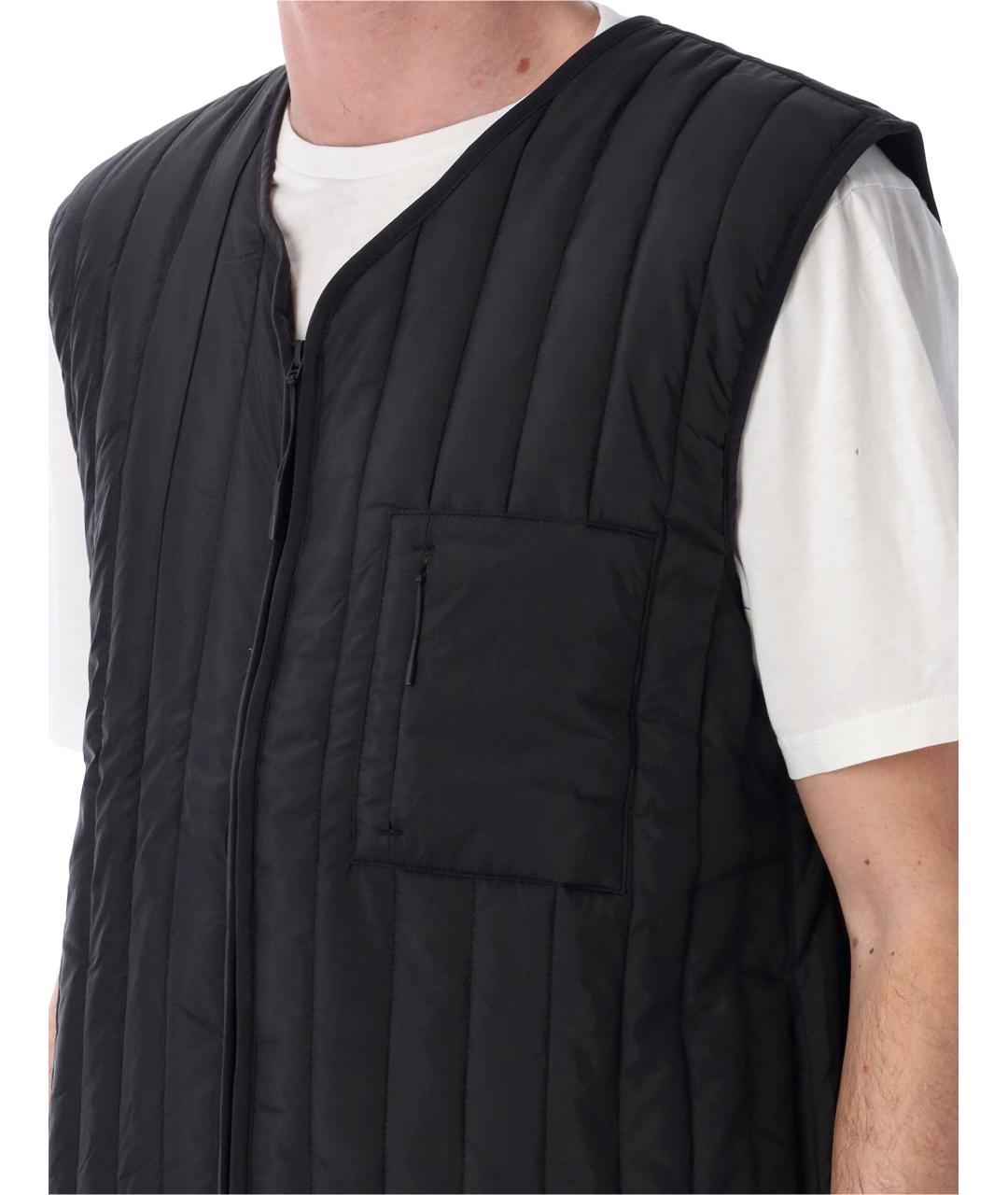 RAINS Черный полиэстеровый жилет, фото 3