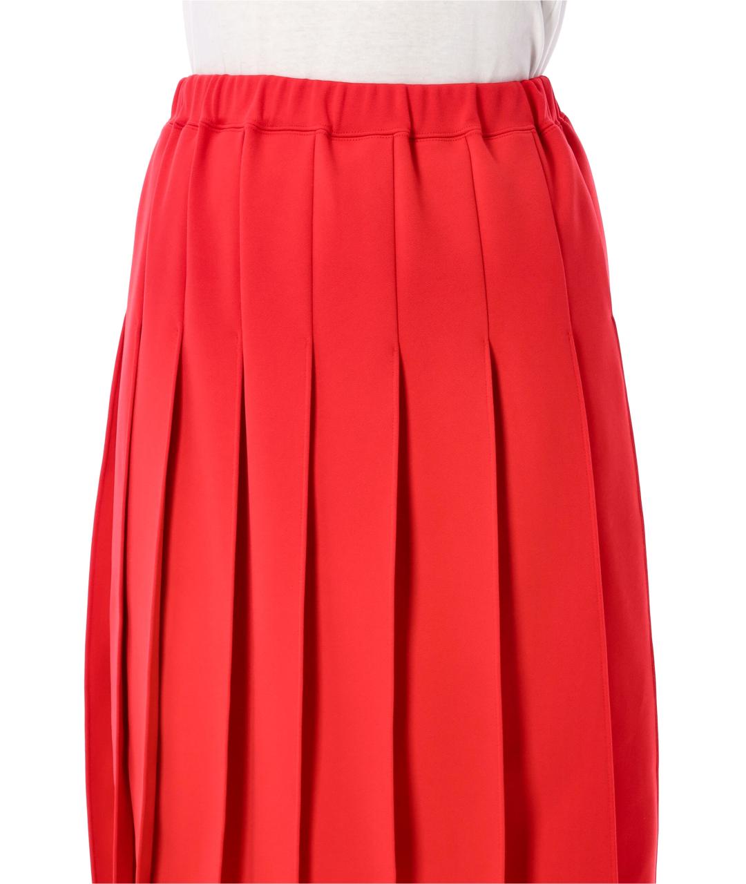 COMME DES GARÇONS Красная полиэстеровая юбка миди, фото 3