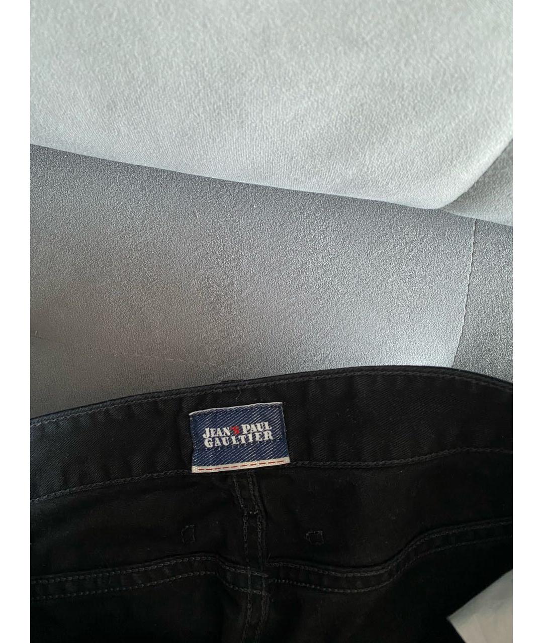 JEAN PAUL GAULTIER Черные хлопковые джинсы, фото 5