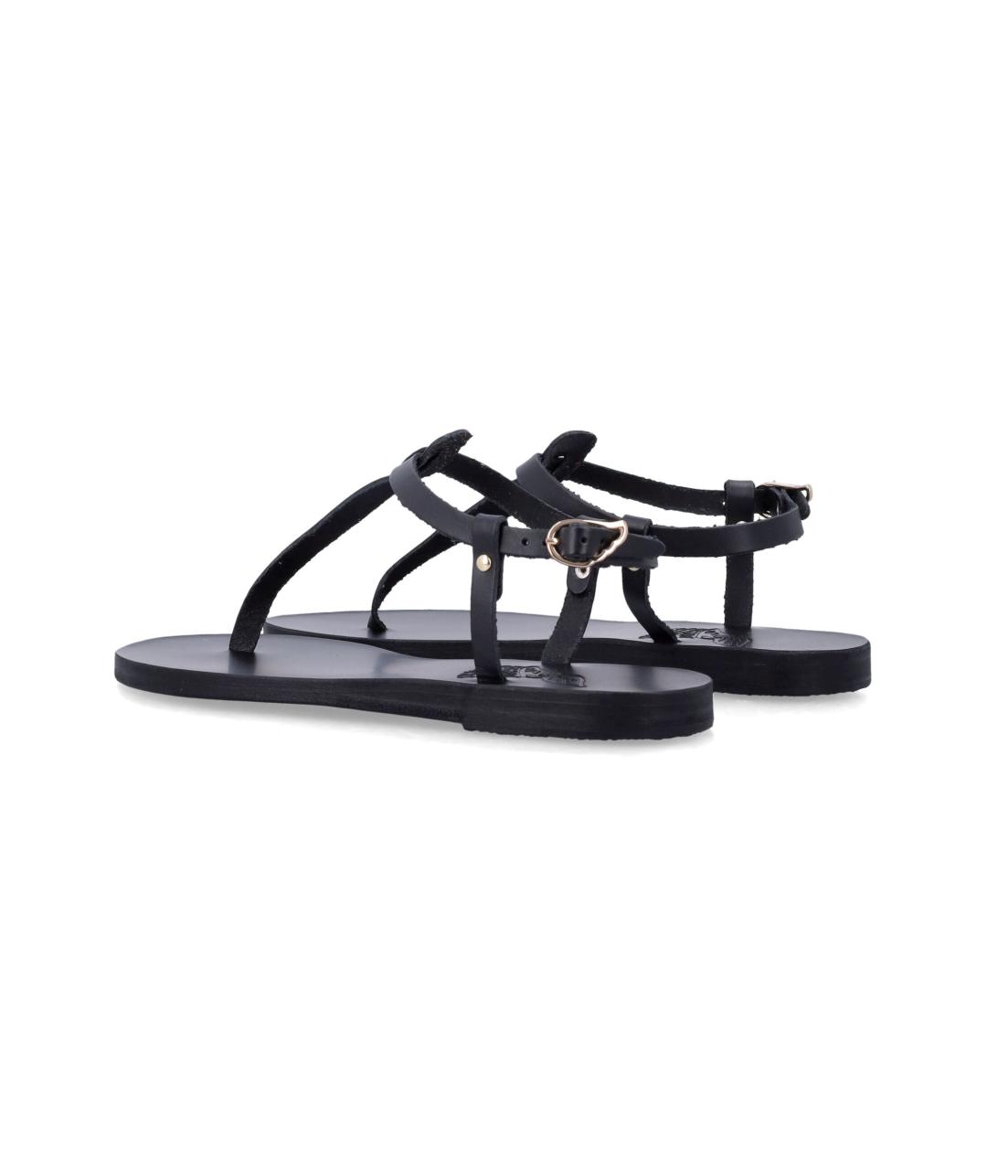 ANCIENT GREEK Черные кожаные сандалии, фото 3