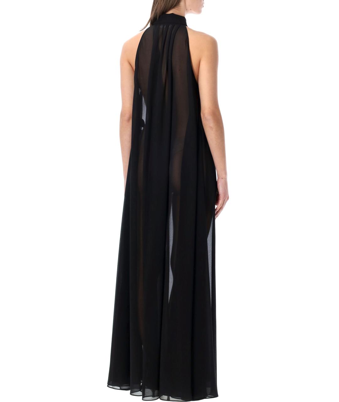 THE FRANKIE SHOP Черное полиэстеровое платье, фото 2