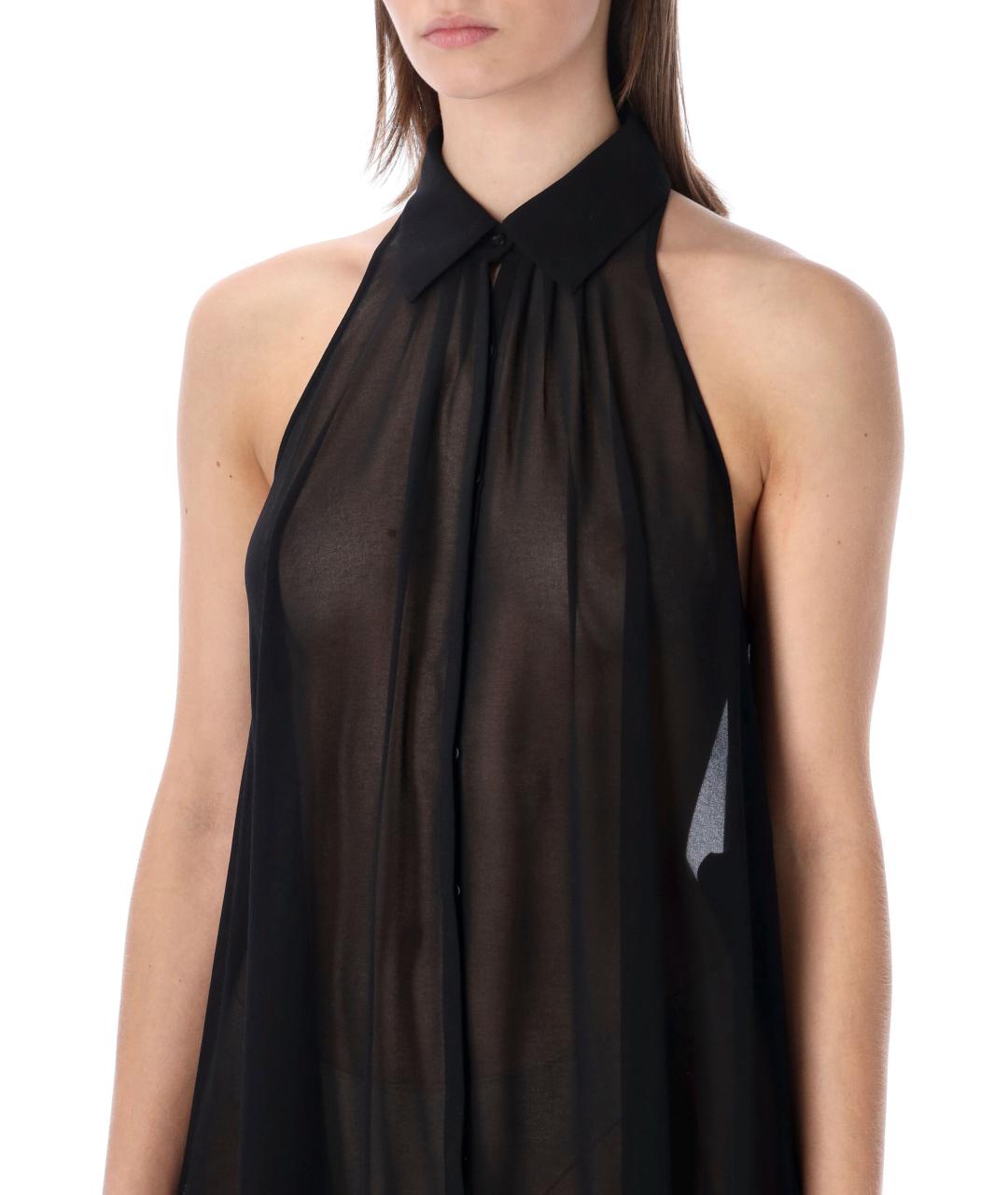 THE FRANKIE SHOP Черное полиэстеровое платье, фото 3