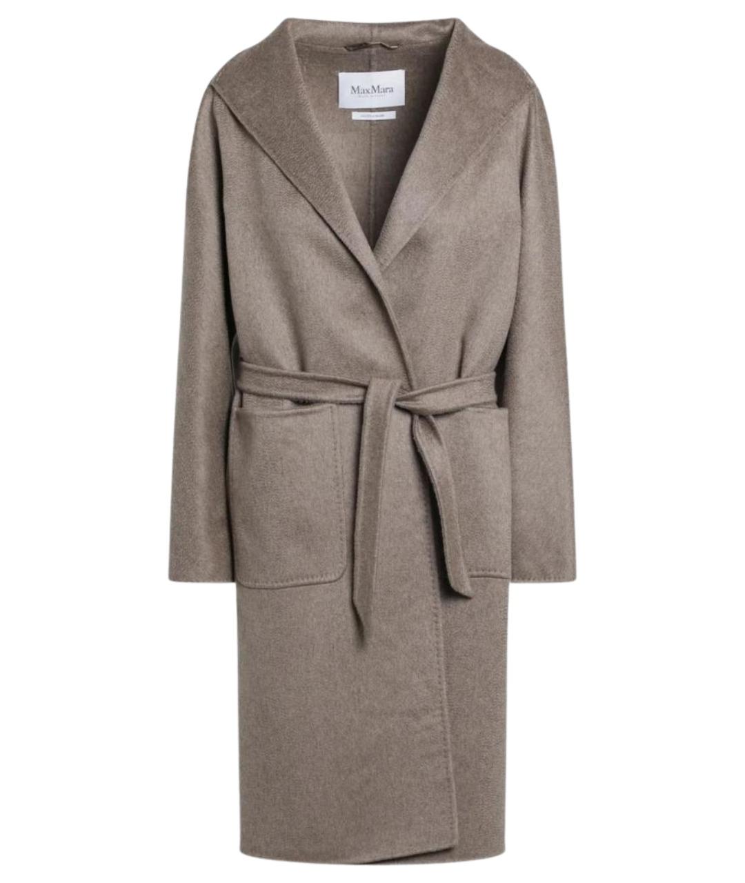 MAX MARA Коричневое кашемировое пальто, фото 1